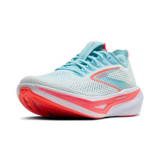 Brooks Women’s Hyperion 3 Neutral Running Shoe - White/Pink Clay/Atomizer - 11.5 Medium