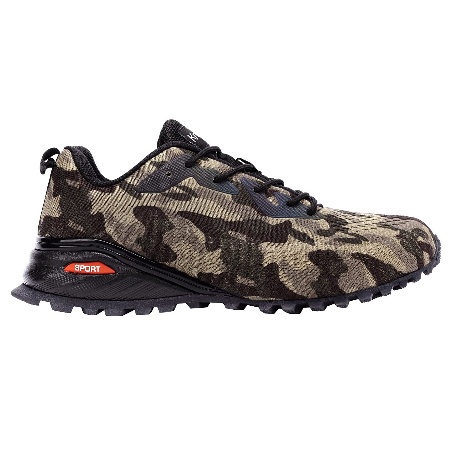 Kricely Men's Trail Running Shoes Fashion Hiking Sneakers for Men Camo Tennis Cross Training Shoe Mens Casual Outdoor Walking Footwear Size 10