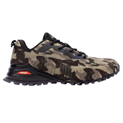 Kricely Men's Trail Running Shoes Fashion Hiking Sneakers for Men Camo Tennis Cross Training Shoe Mens Casual Outdoor Walking Footwear Size 10