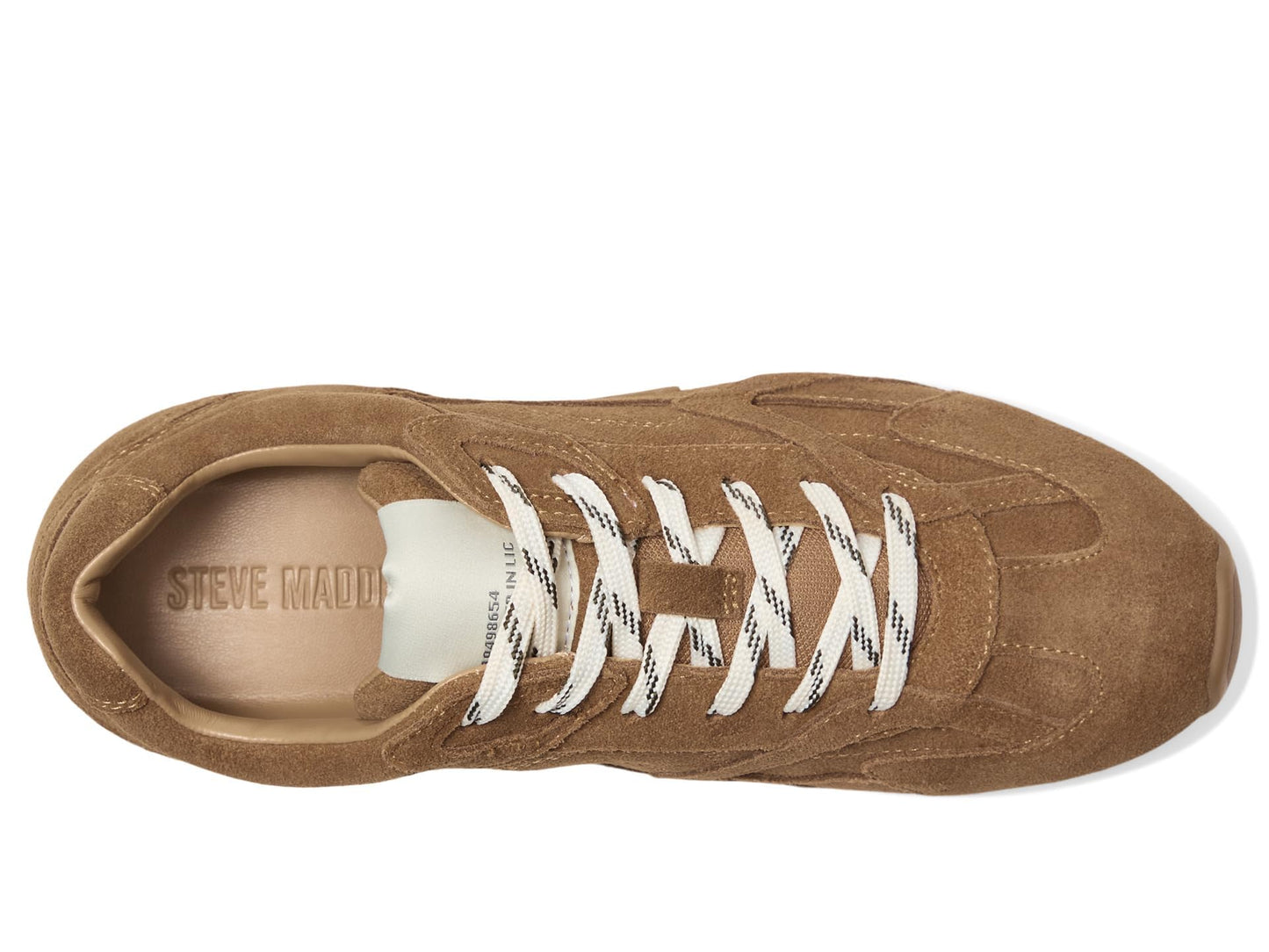 Steve Madden Women's Aziel Sneaker, Camel Suede, 7.5