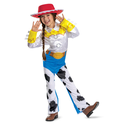 Disney Toy Story Jessie Costume, Official Girls Halloween Dress Up Outfit, Size (3T-4T)