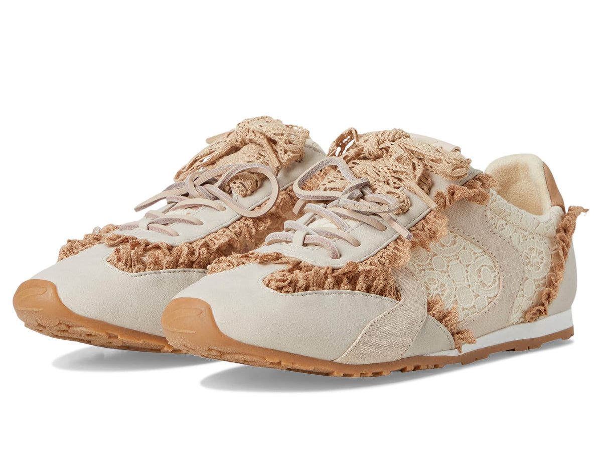 Circus NY by Sam Edelman Women's Nash Lace Sneaker, Vanilla Bean, 7.5