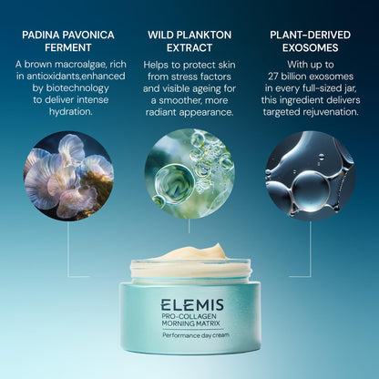 ELEMIS Pro-Collagen Morning Matrix 50ml, Anti-Wrinkle Day Cream for Smooth, Resilient & Hydrated Skin