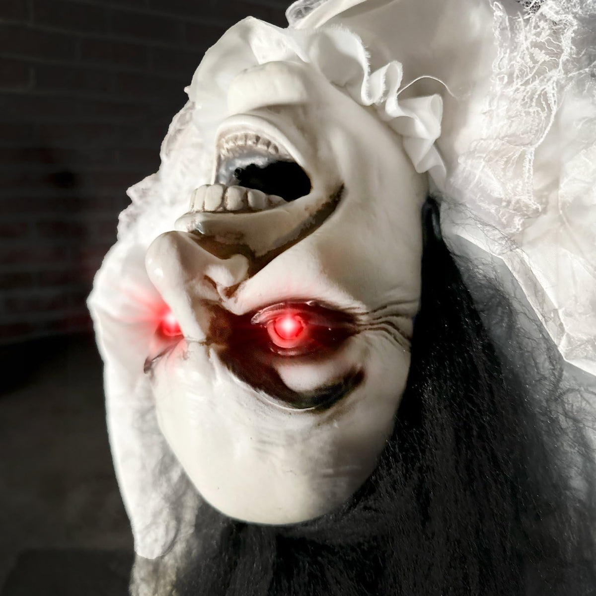 Haunted Hill Farm 3.0-Ft. Life-Size Animatronic Possessed Woman