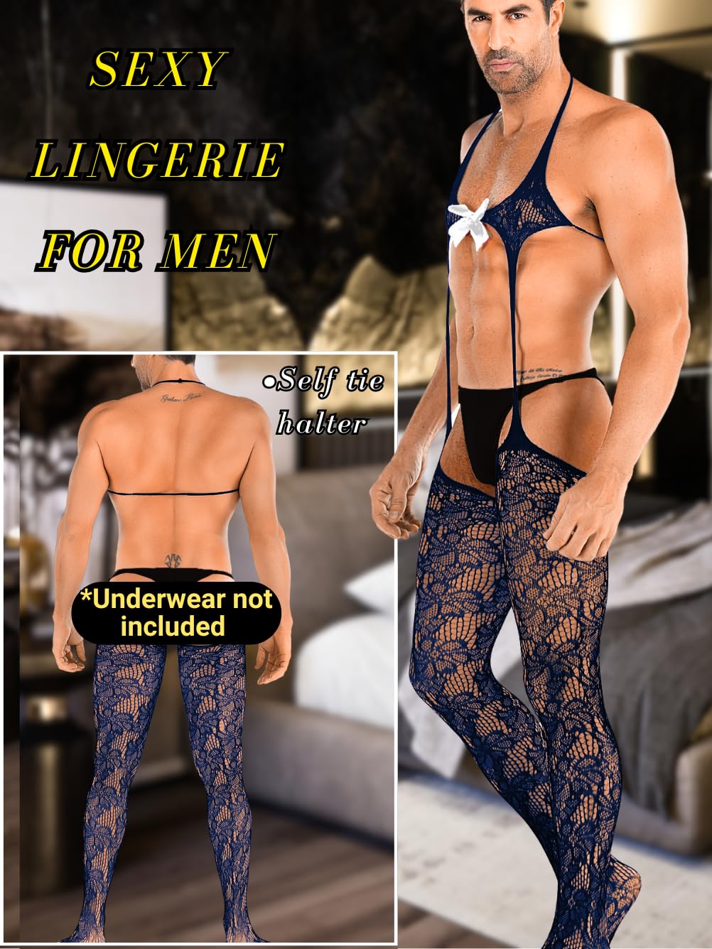 Sexy Valentines Lingerie for Men, Mens Outfit, One Piece Set for Man M BEST WEAR - See Through Shirts - Sheer Nylon Tops - Second Skin - Transparent Pantyhose - Tights - Plus Size - Women Men Sexy Valentines Lingerie for Men, Mens Outfit, One Piece Set for Man M BEST WEAR - See Through Shirts - Sheer Nylon Tops - Second Skin - Transparent Pantyhose - Tights - Plus Size - Women Men