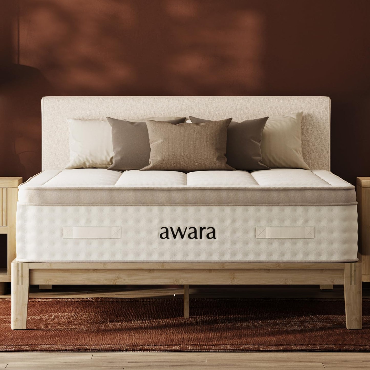 AWARA Premier 10" Hybrid Mattress, Cal King, 1-Year Trial
