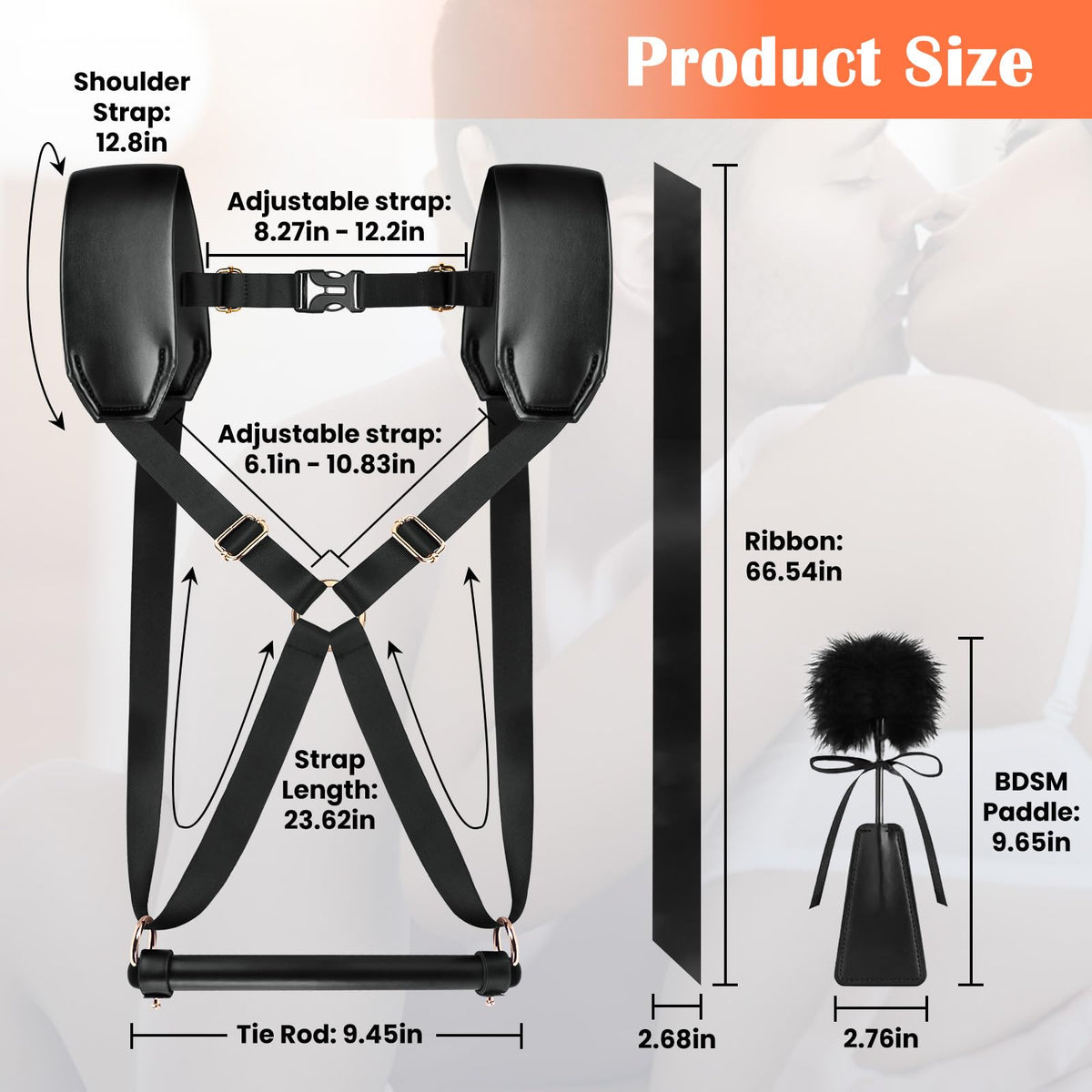 Sex Bondage BDSM Kit Couples Sex Toys, BDSM Restraints Set