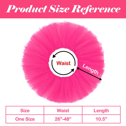 Sissy Crossdressing Tutu Skirts for Women Hot Pink Tutus Neon Pink Plus Size