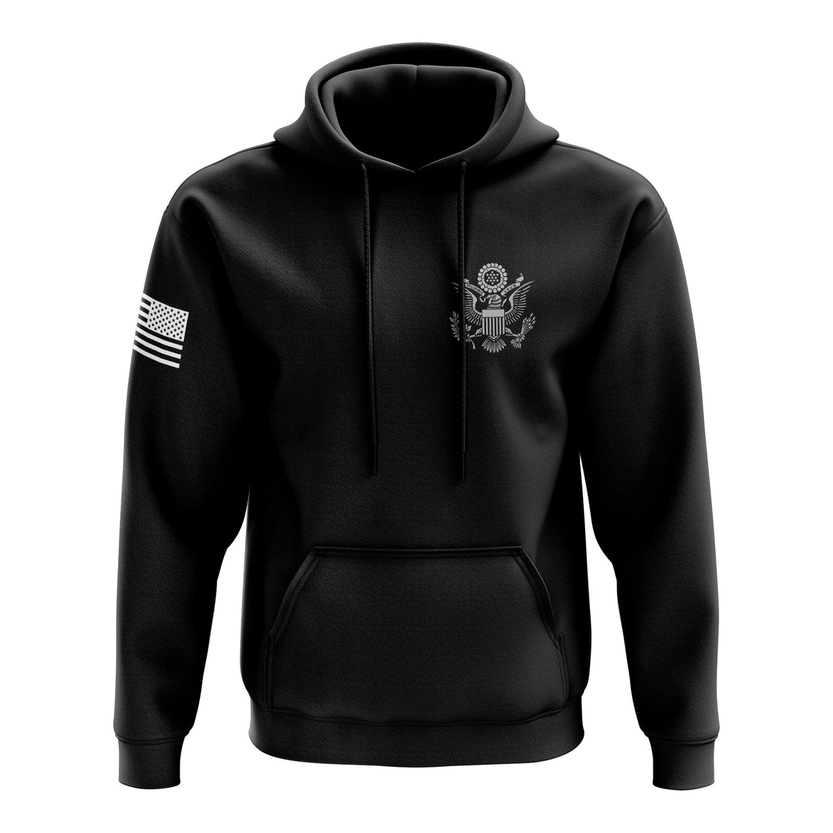 Tactical Pro Supply Patriotic Heavyweight Pullover Hoodie for Men and Women, Waving Flag Hoodie - XL