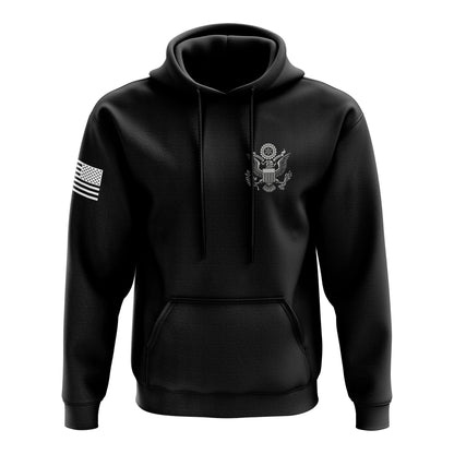Tactical Pro Supply Patriotic Heavyweight Pullover Hoodie for Men and Women, Waving Flag Hoodie - XL