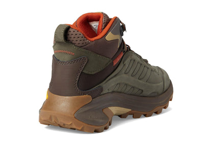 Merrell Men's Moab Speed 2 Leather Mid Waterproof Hiking Boot Olive 14.0 Medium