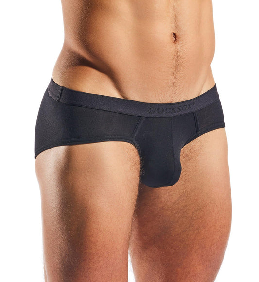 Cocksox Men's Modal Contour Pouch Sports Brief, Obsidian