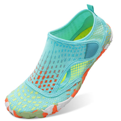 Womens and Mens Water Shoes Thicken Soles Breathable Swim Shoes Cozy Barefoot Athletic Aqua Socks for Beach Pool Diving Hiking Outdoor Water Sports 8.5 Women/7.5 Men