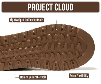 Project Cloud 100% Genuine Leather Platform Ankle Boots for Women