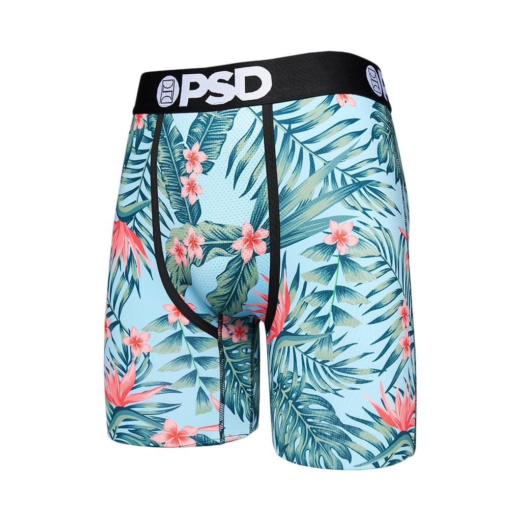 PSD Underwear Men's The Tropics Boxer Brief 3 Pack, Multi, S
