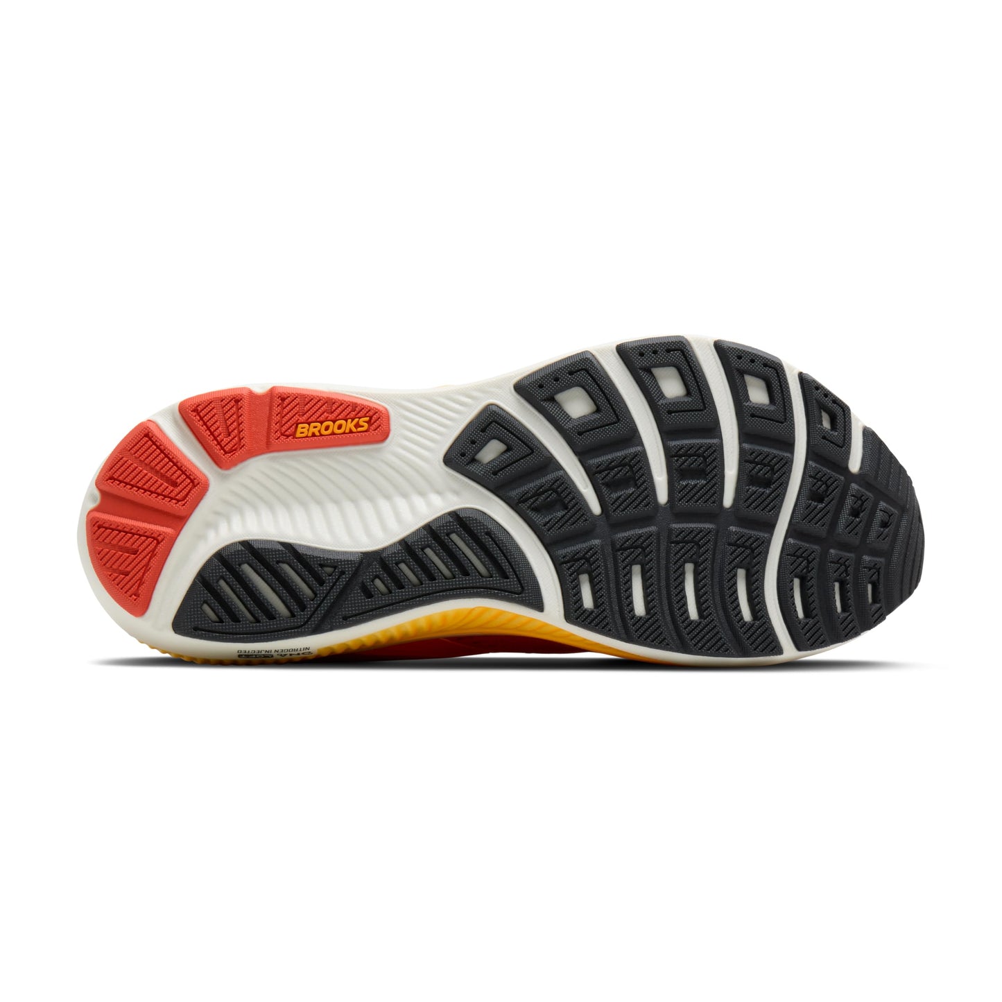 Brooks Men’s Ghost 18 Neutral Running & Walking Shoe - Tigerlily/Orange/Pearl - 10 Medium
