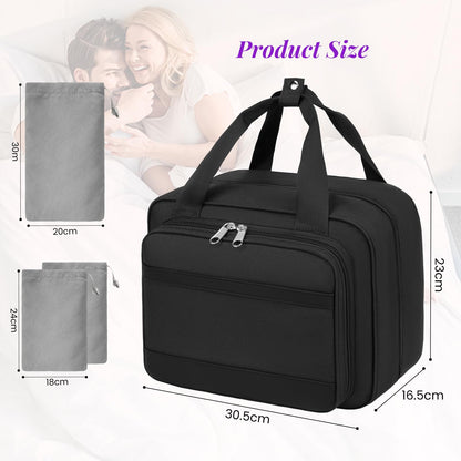 Lockable Discreet Storage Bag for Adult, Private Toy Organizer