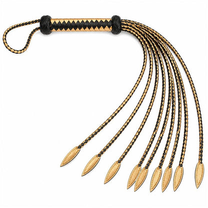 Genuine Leather 9-Tail Horse Whip