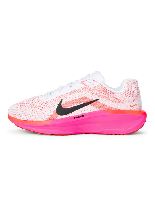 Nike Women's Winflo 11 Road Running Shoes, White/Black-Hyper Pink-Bright Crimson, 7