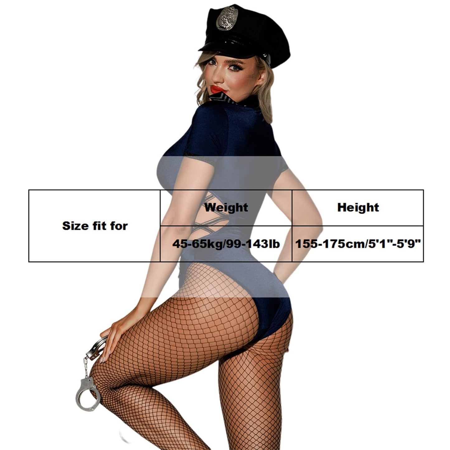 Sexy Police Costume -Women Sexy Halloween Costumes Female Cop Lingerie Woman Police Officer Cosplay