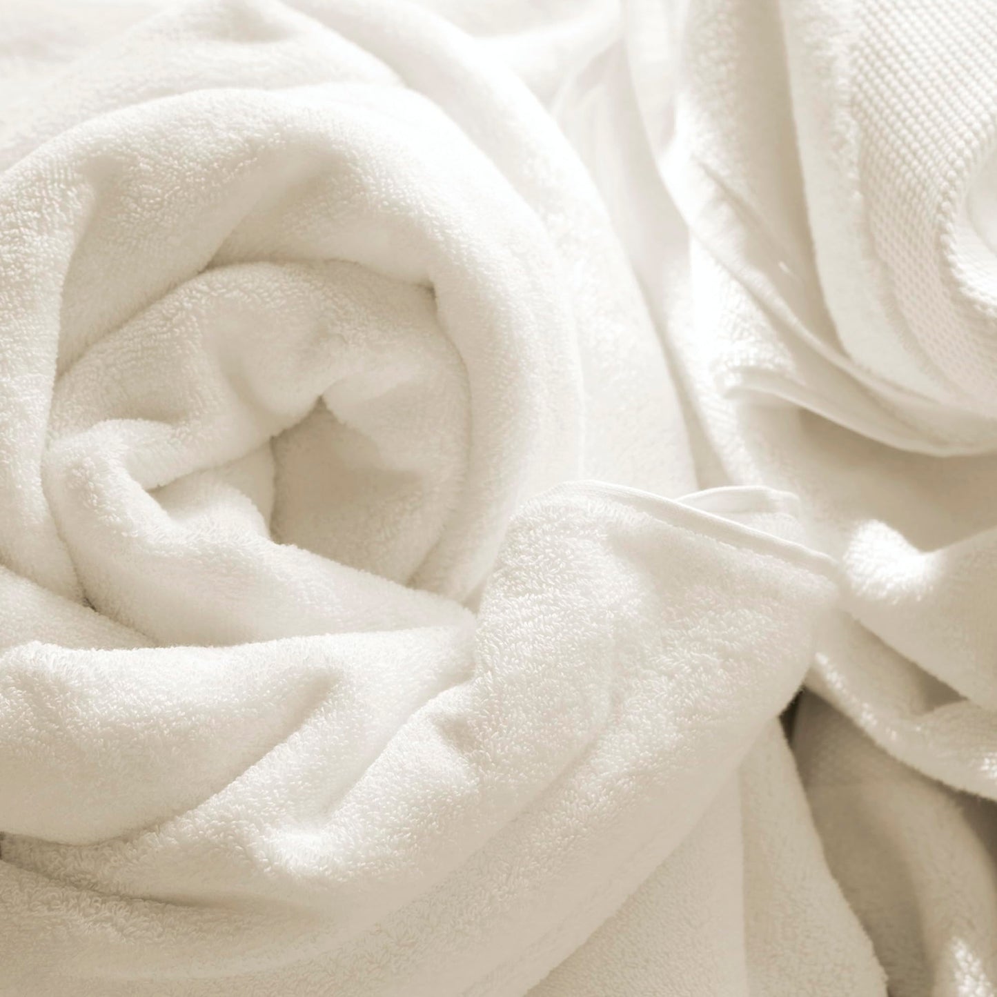 BOLL & BRANCH Plush Bath Sheet Set - White - 6 Piece - Includes 2 Oversized Bath Sheets, 2 Hand Towels & 2 Washcloths - 100% Organic Cotton - Ultra Soft & Luxurious - Quick Absorbing