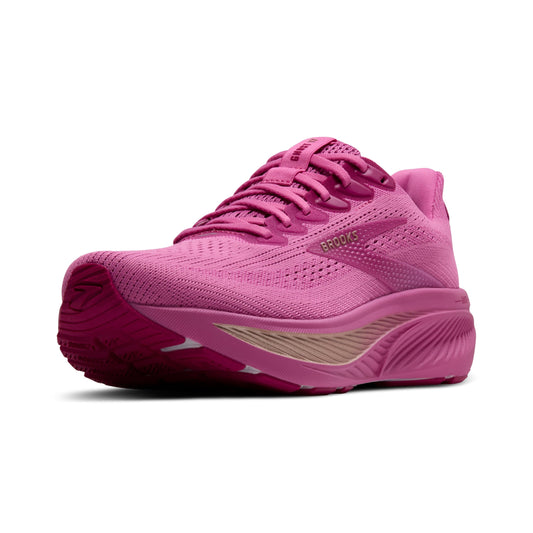 Brooks Women’s Ghost 17 Neutral Running Shoe - Pink/Fuchsia/Gold - 11.5 Medium