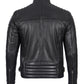 Experience Timeless Style and Unmatched Craftsmanship with the Real Leather Cafe Racer Jacket for Men | [1114363] Felix Black, M