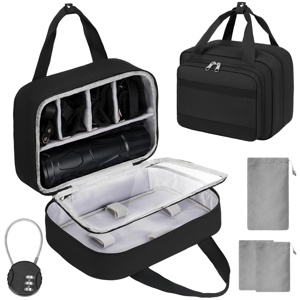 Lockable Discreet Storage Bag for Adult, Private Toy Organizer