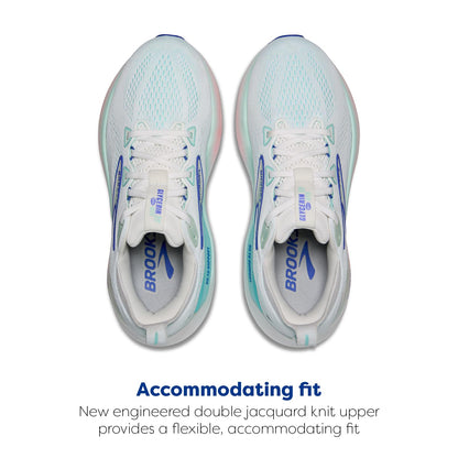 Brooks Women’s Glycerin GTS 22 Supportive Running Shoe - White/Limpet Shell/Amparo Blue - 11.5 Medium