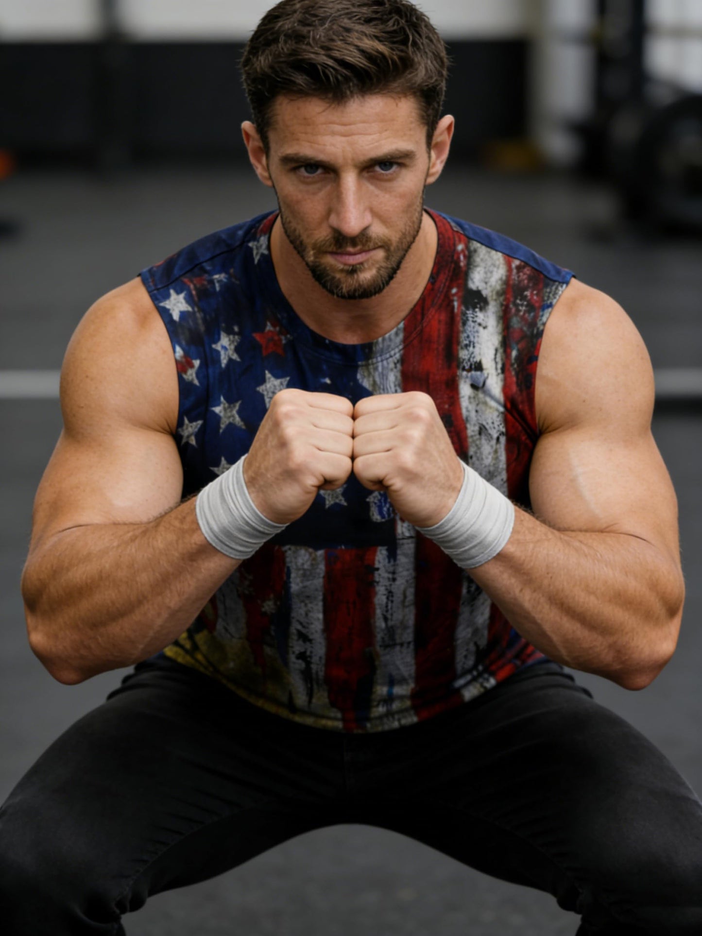 Heralady Mens 4th of July Tank Top American Flag Patriotic Sleeveless Graphic Independence Day Shirt P2 L