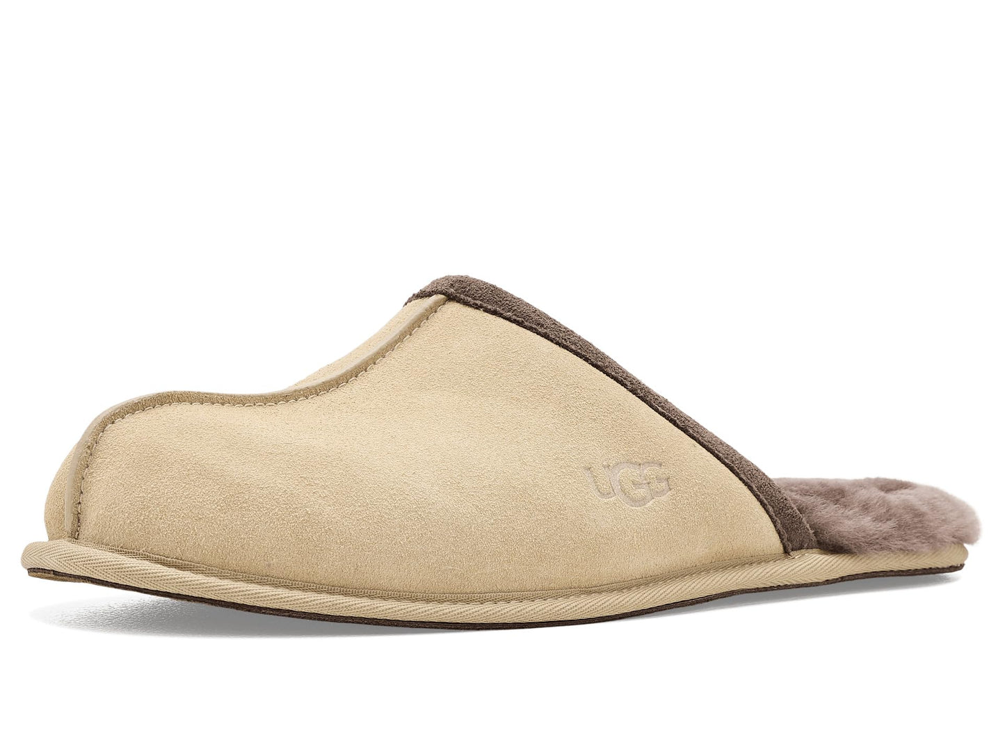 UGG Men's Scuff Slipper, Mustard Seed/Molasses, 10