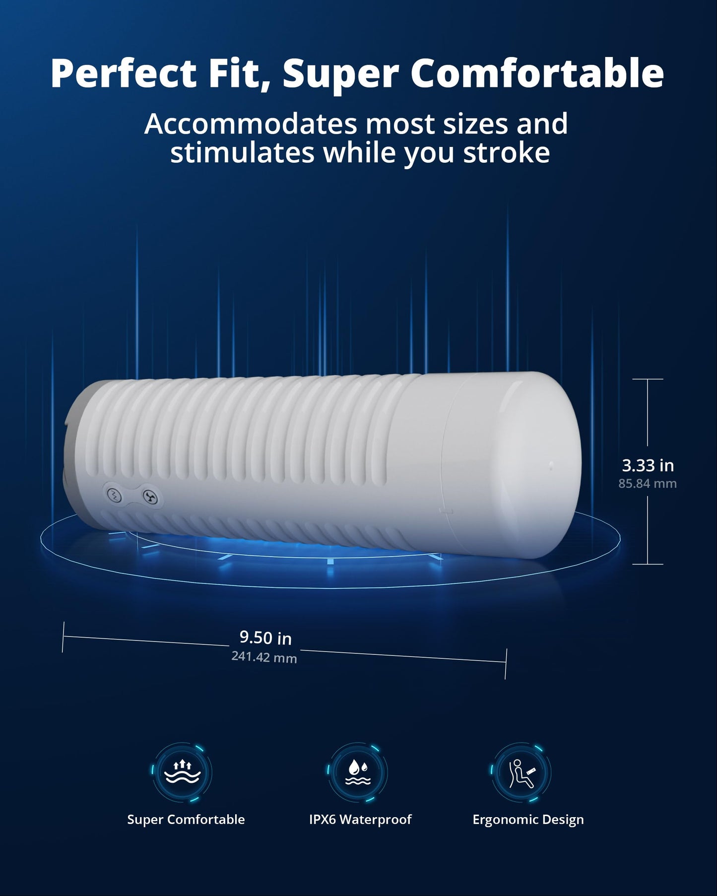 LOVENSE Max 2 Automatic Male Masturbator with 360° Contractions, White
