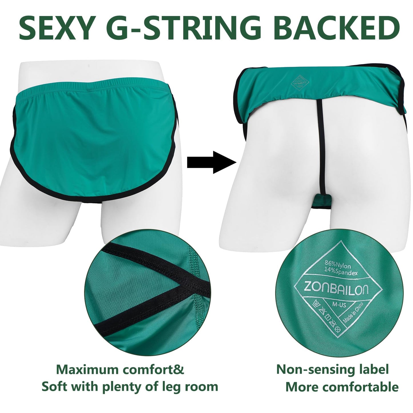 Mens Underwear - Sexy Shorts interior Thong