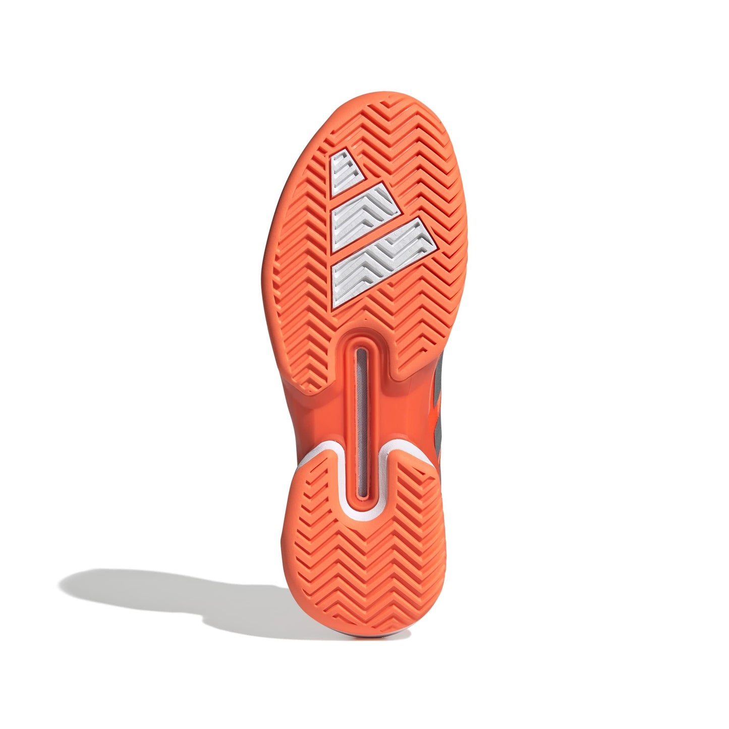 adidas Men's Adizero Ubersonic 5 Tennis, Lucid Orange/Silver Metallic/Black, 14