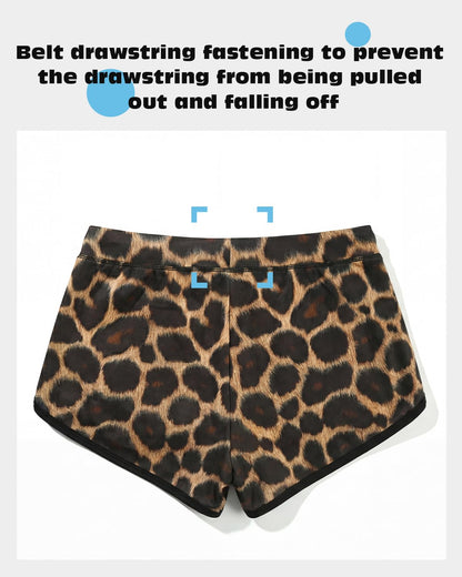 Retro Men's Short Swim Trunks, Quick Dry Bathing Suit with Liner