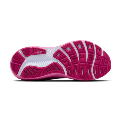 Brooks Women’s Ghost 17 Neutral Running Shoe - Pink/Fuchsia/Gold - 11.5 Medium