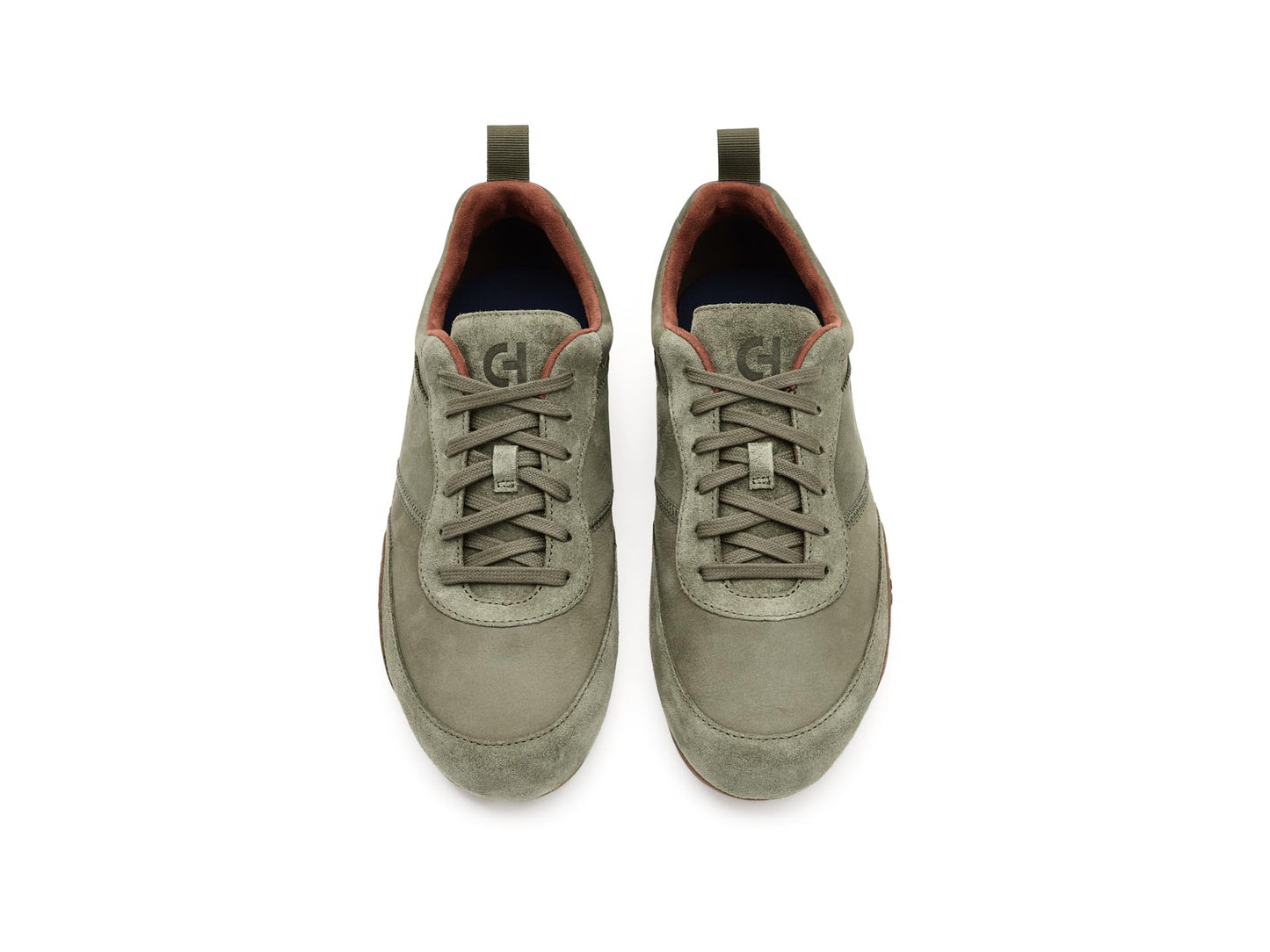Cole Haan Men's Grandpro Lemans Sneakers, Dusty Olive Suede/Tuscan Sand/Light Whiskey, 13-M US