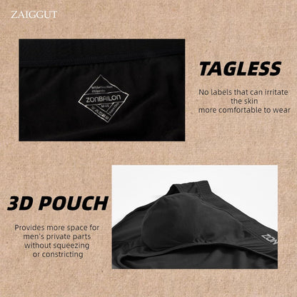 Mens Bulge Underwear 3 Pack - Support Pouch Bamboo Viscose Briefs Low Rise Breathable & Comfort Fit Black Size XL
