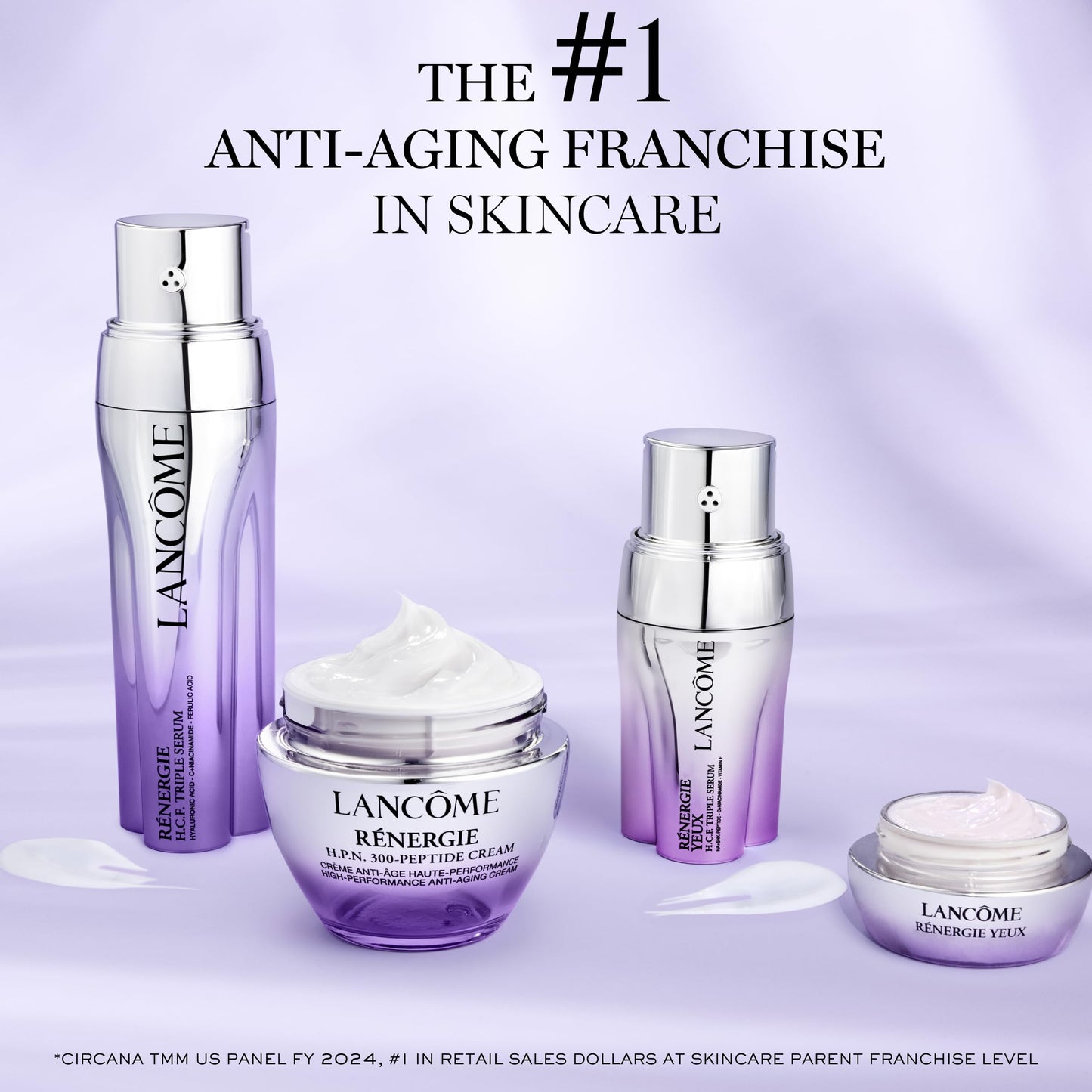 Lancôme Rénergie H.P.N. 300-Peptide Anti-Aging Face Cream with Hyaluronic Acid, Niacinamide & 300 Peptides - Visibly Reduces Wrinkles, Dark Spots & Sagging Skin -2.5 Fl. Oz