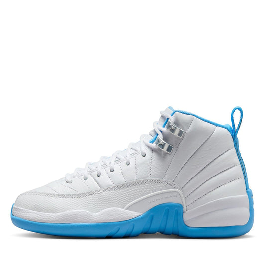 Kids Air Jordan 12 Retro 'White/University Blue'