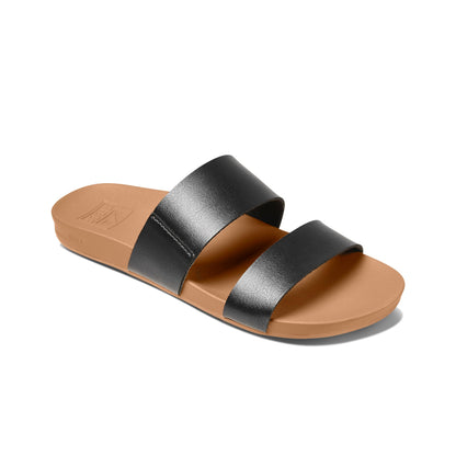 REEF Cushion Vista Womens Sandal BLN-Black-Natural 8