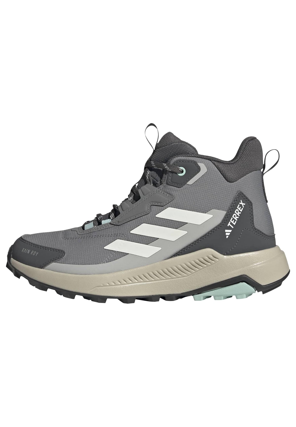 adidas Women's Terrex Anylander Mid Top Rain.RDY Hiking, Grey/Off White/Grey, 9