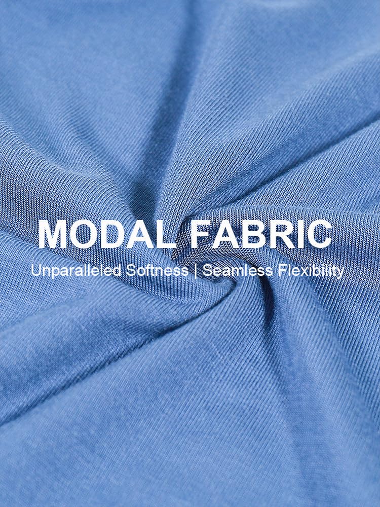 Modal Spacious Pouch Boxer Briefs - Vibrant Everyday Essential, 3-Pack, Small, Blue/Turquoise/White