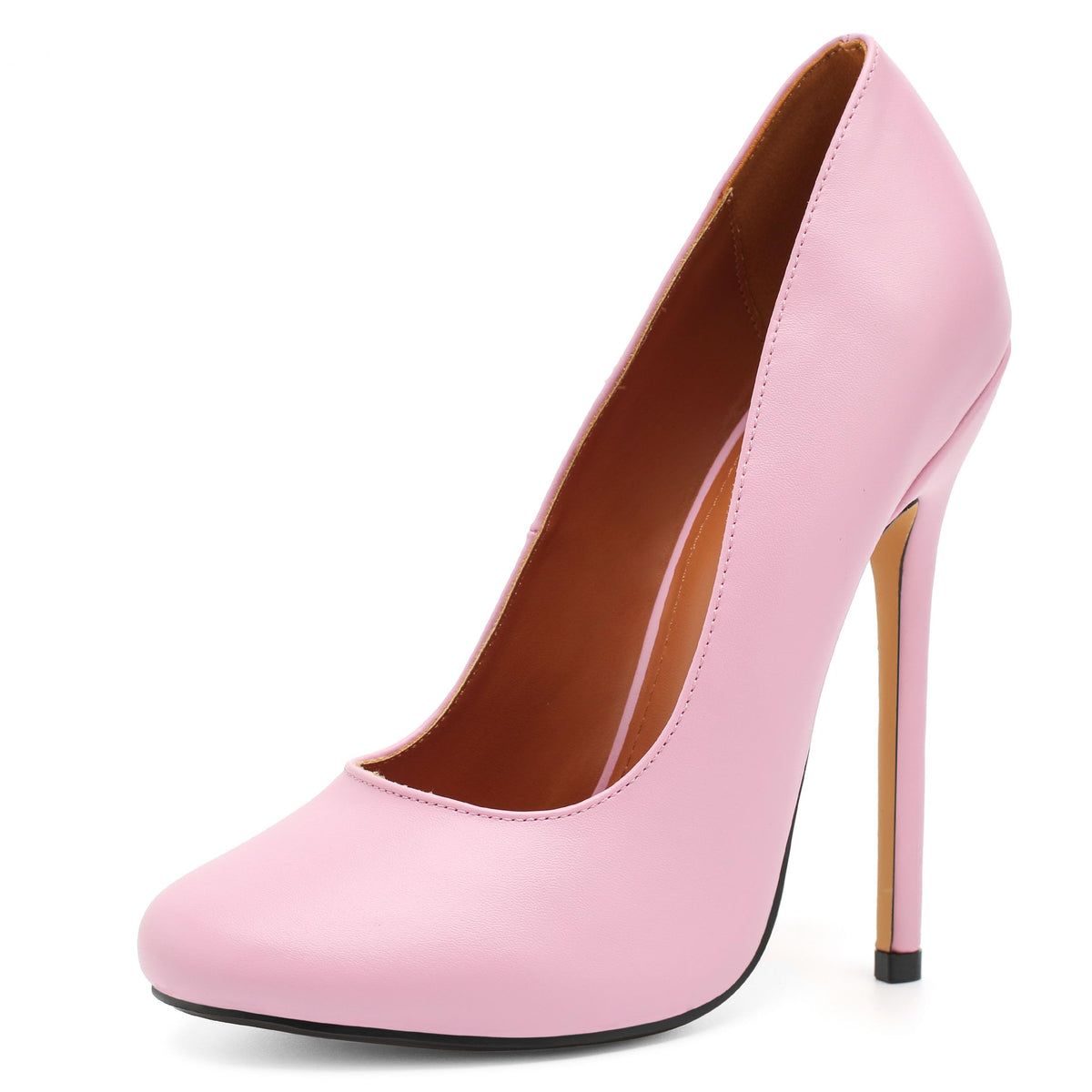 Sissy Men's Round Toe High Heels Stiletto Pumps - Femboy Feminization
