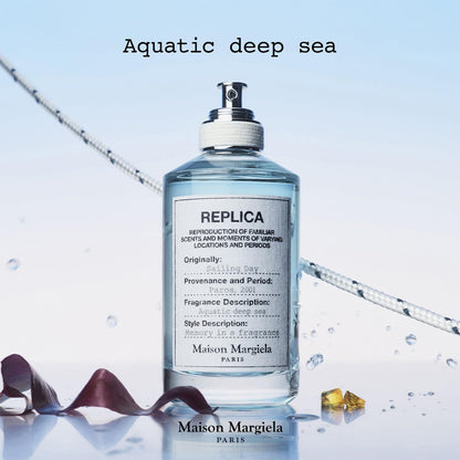Maison Margiela - Replica - Sailing Day Eau de Toilette - Fresh Fragrance - With Acquatic Accord, Coriander, & Red Seaweed - 1.0 Fl Oz