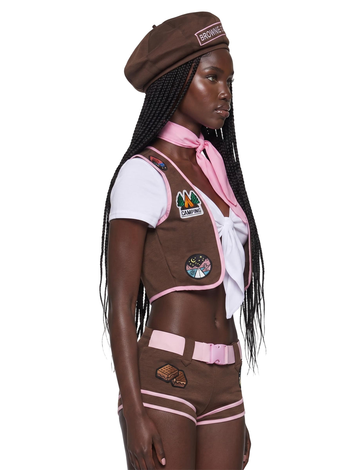 Dolls Kill Camp Scout Costume Set by Trickz N' Treatz, XX-Small