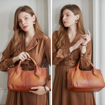 Iswee Leather Purses for Women Satchel Bag Crossbody Handbag Hobo Tote Bags