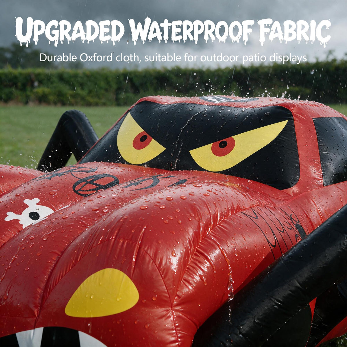 14.8 FT Giant Halloween Inflatables Spider Car Outdoor Decorations