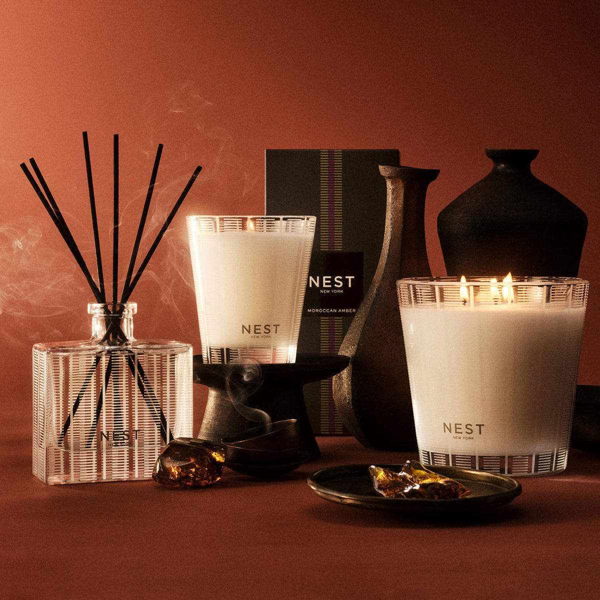 NEST New York Reed Diffuser, Moroccan Amber
