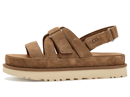 UGG Women's Goldenstar Gleam Sandal, Chestnut, 8.5